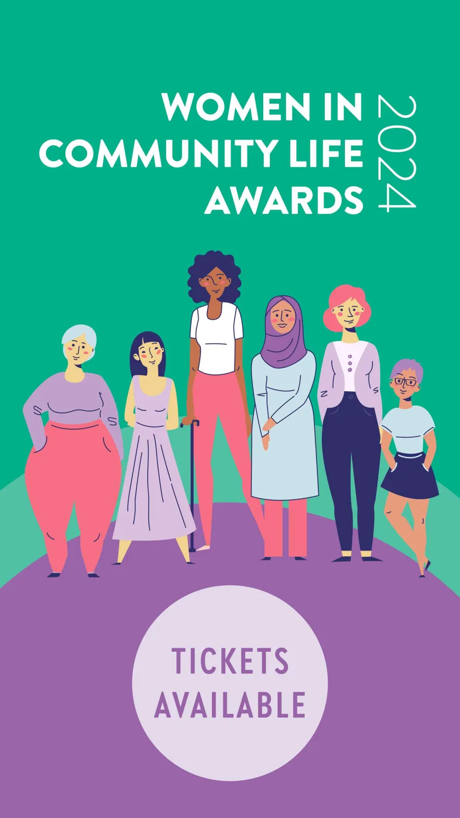 Tickets are available for the 2024 Women in Community Life Awards held on Friday 8 March Tickets are available for the 2024 Women in Community Life Awards held on Friday 8 March