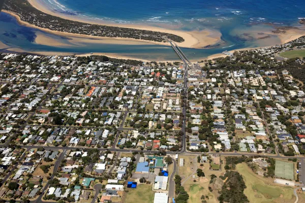 Barwon Heads Barwon Heads aerial shot