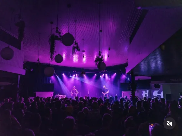 A band on stage at the Barwon Heads Hotel. A band on stage at the Barwon Heads Hotel.