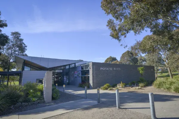 Bellarine Arts Centre Exterior of the Bellarine Arts Centre surrounded by trees