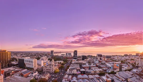 Central Geelong Aerial view of central Geelong