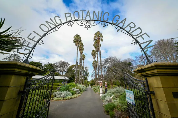 Geelong Botanic Gardens gates. Geelong Botanic Gardens gates.